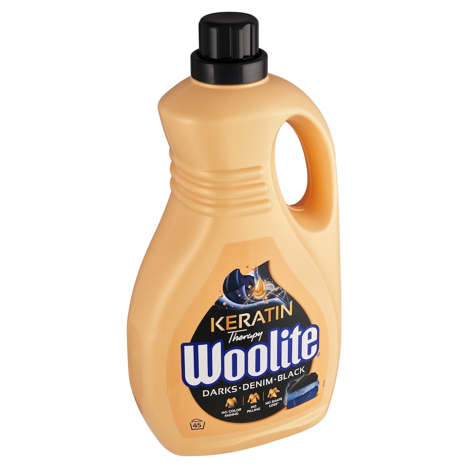 image 1 of Woolite Keratin Therapy Darks Denim Black Liquid Detergent 45 Washes 2.7L