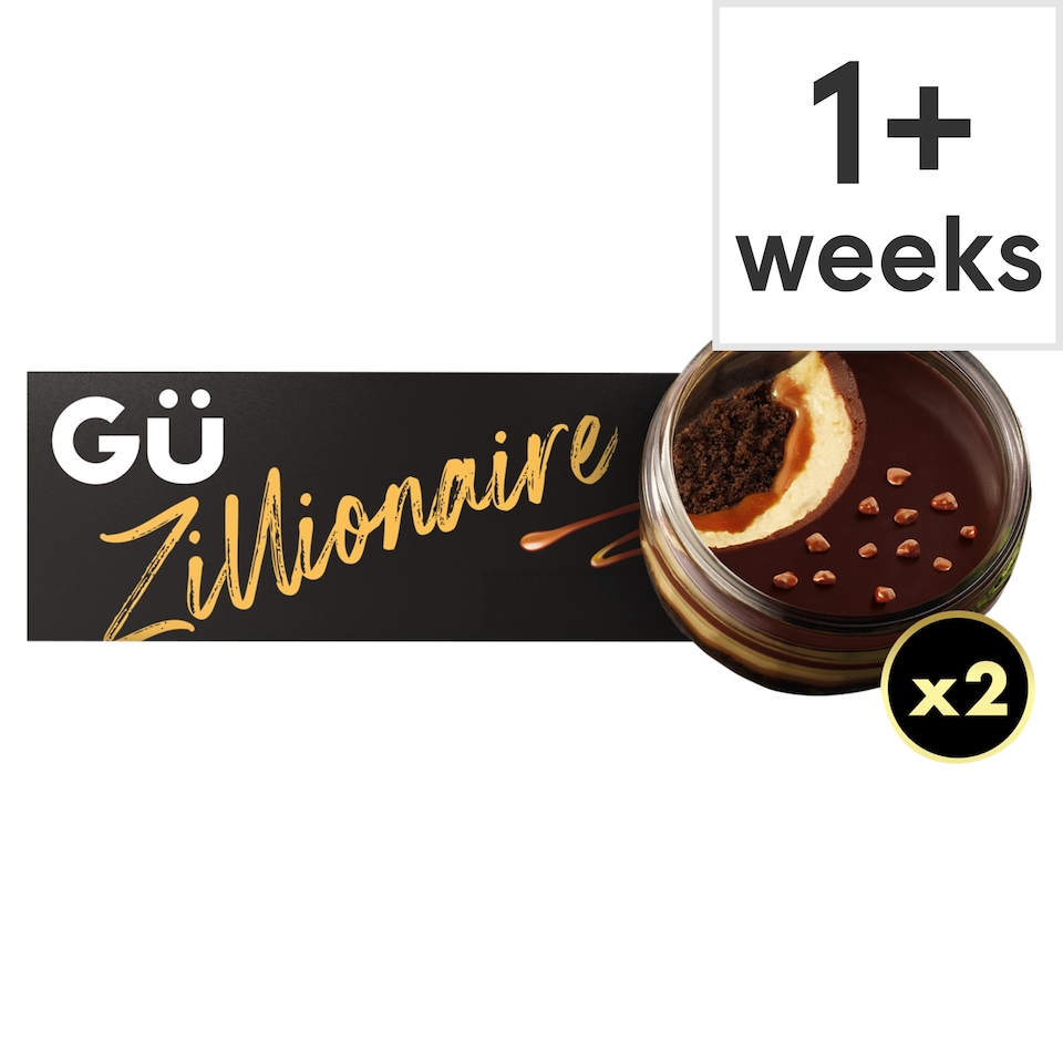 image 1 of Gu-Zillionaire Cheesecakes 2 X91.5G