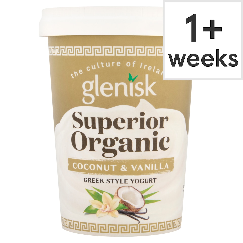 Glenisk Organic Greek Style Vanilla Coconut 450G
