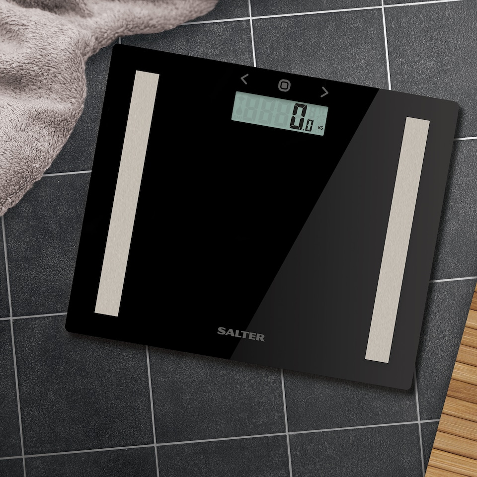image 1 of Salter Black Glass Analyser Scale