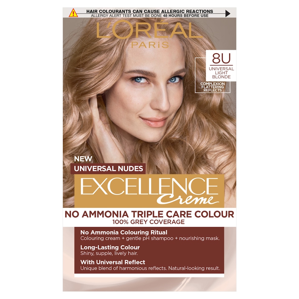 image 1 of L'Oreal Paris Excellence Universal Nudes 8U Light Blonde Permanent Hair Dye