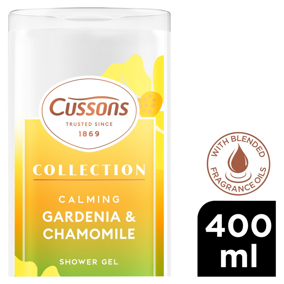 CUSSONS COLLECTION BODY WASH GARDENIA & CHAMOMILE 400ML 