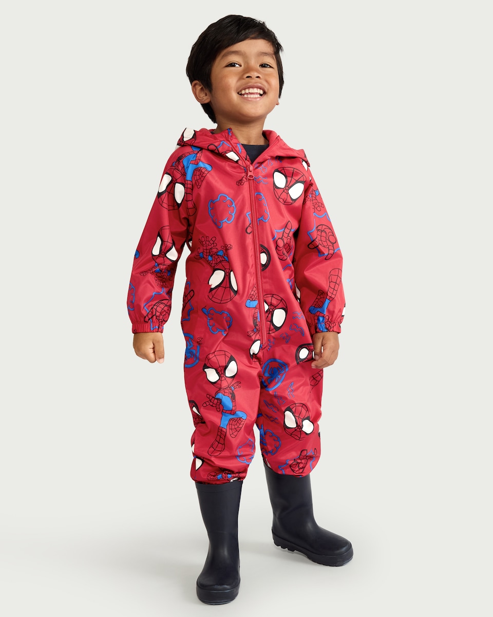 image 1 of Marvel Spider-Man Puddlesuit in Red