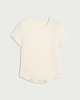 image 4 of F&F Active ULTRAMOVE Short Sleeved Curved Hem T-Shirt in Cream