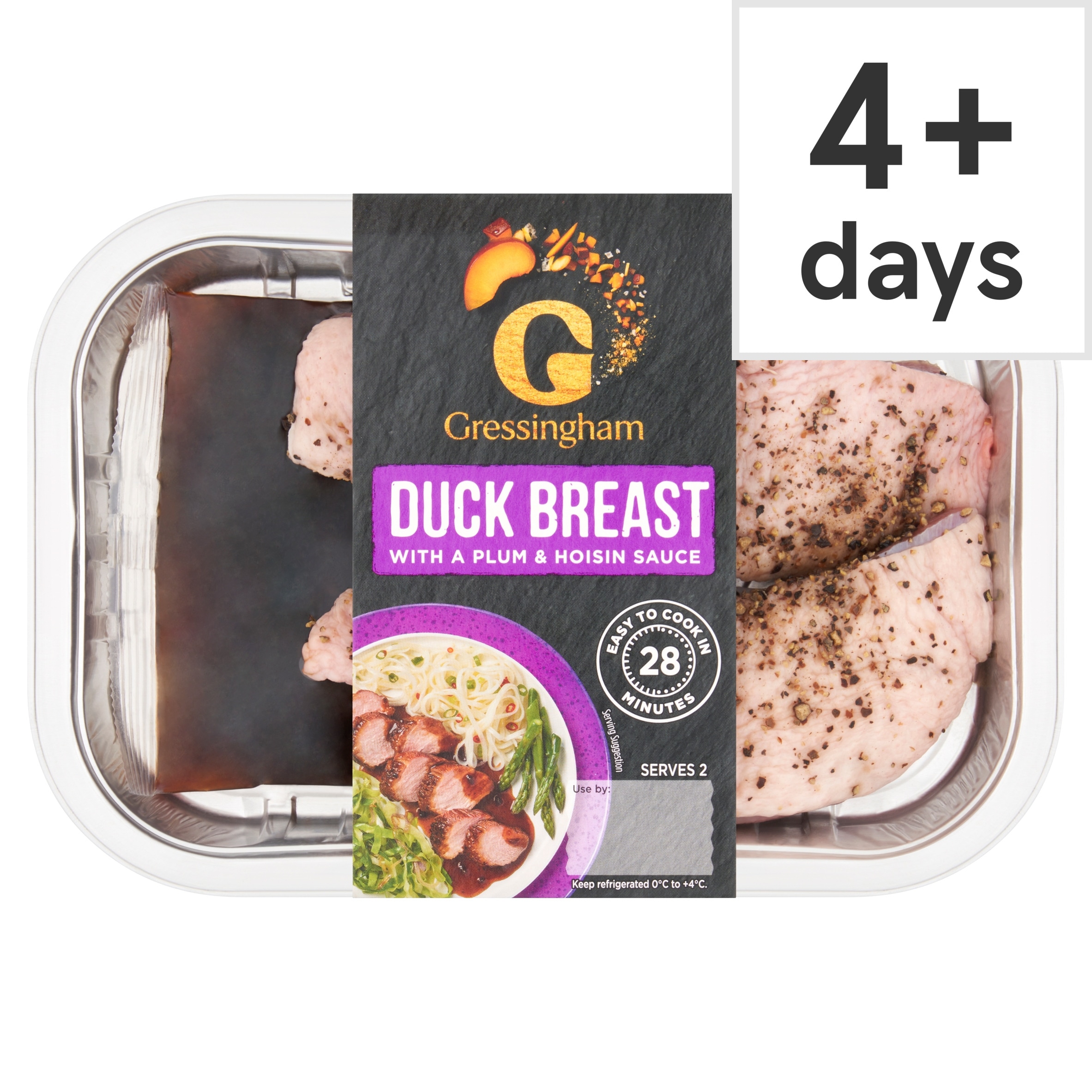 Gressingham Duck Breast Portions with Plum & Hoisin Sauce 320g