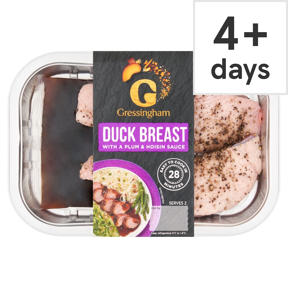 Gressingham Duck Breast Portions with Plum & Hoisin Sauce 320g