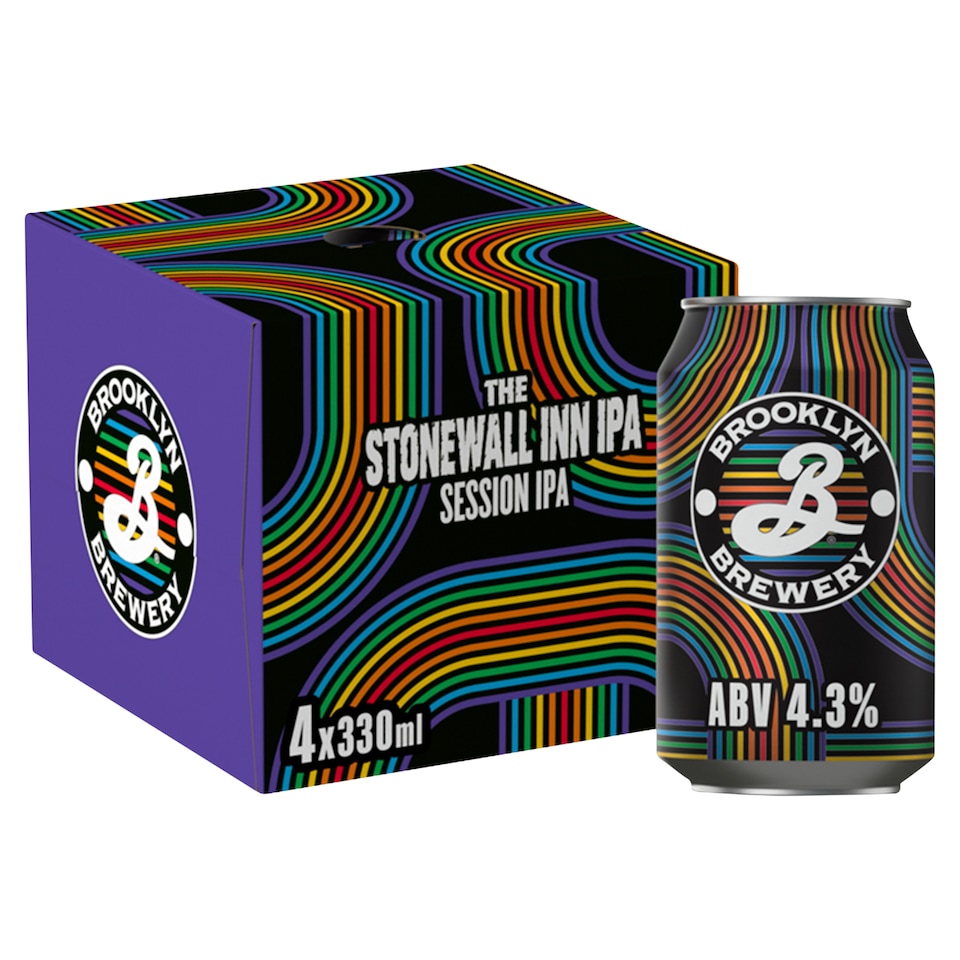 image 1 of Brooklyn Brewery Stonewall Inn Session IPA 4.3% Beer Cans 4x330ml