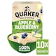 image 1 of Quaker Oat So Simple Apple & Blueberry Porridge Sachets 10x36g