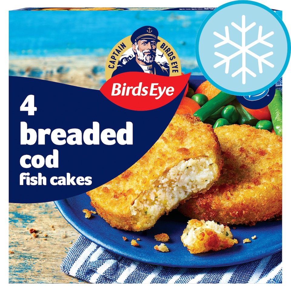 Birds Eye 4 Breaded Cod Fish Cakes 198g