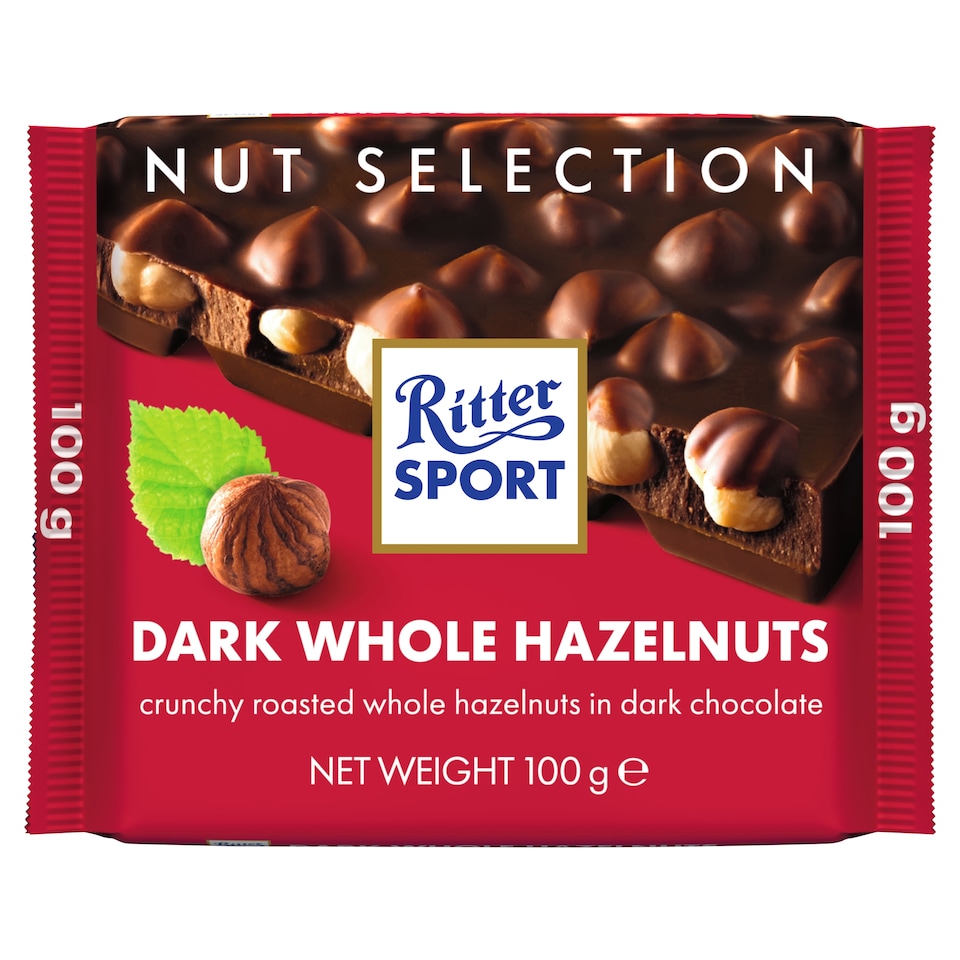 Ritter Sport Dark Whole Hazlenuts 100G