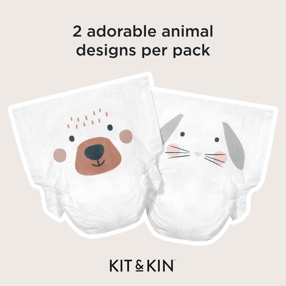 image 1 of Kit & Kin Nappies Size3 Tiger 34Pk 7-11Kg 16-25Lbs