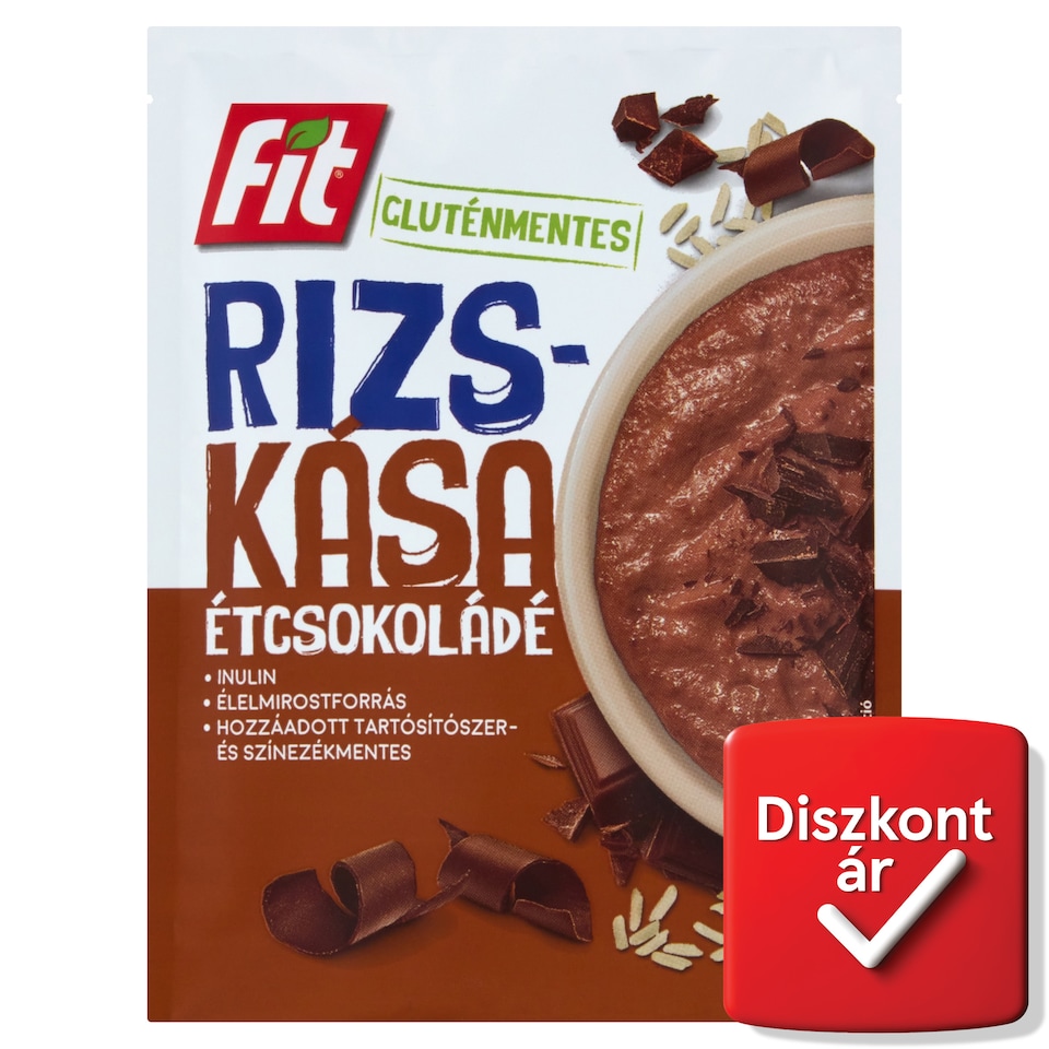 Fit gluténmentes rizskása inulinnal és étcsokoládéval 60 g