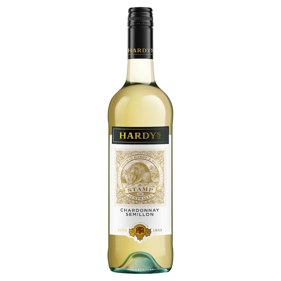 Hardy's Singapore Merlion 白ワイン 750ml Hardys Stamp Chardonnay Semillon White Wine 75cl - Tesco Groceries