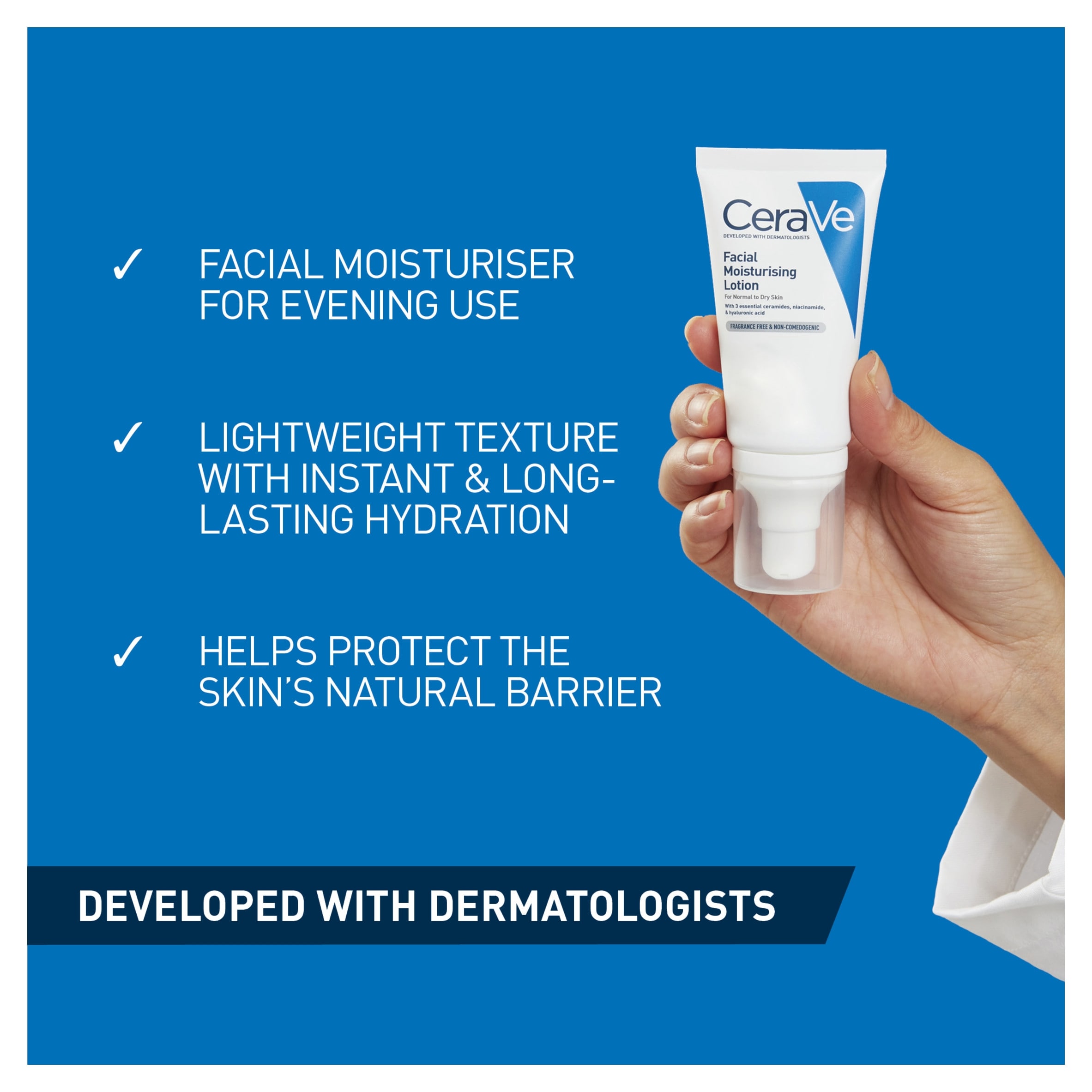 CeraVe PM Facial Moisturising Lotion 52ml - Tesco Groceries