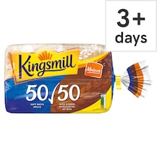 Kingsmill 50/50 Medium Soft White Bread Loaf 800g