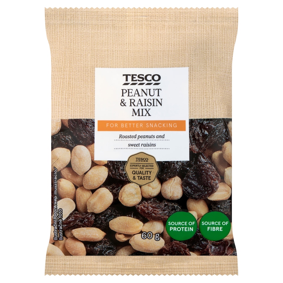 Tesco Peanut & Raisin Mix 60 g