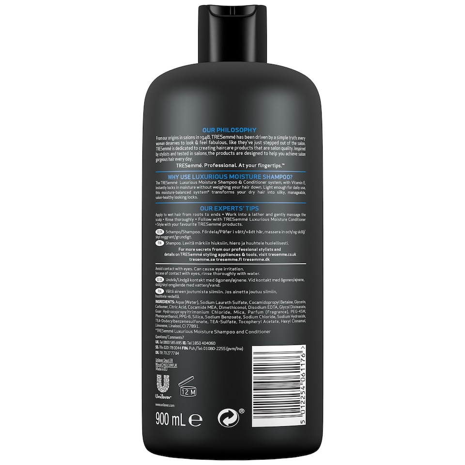 image 1 of TRESemme Moisture Rich Shampoo 900ml