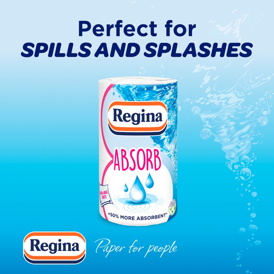 image 1 of Regina XXL Absorb Kitchen Roll 100 Supersized Sheets 1 Roll