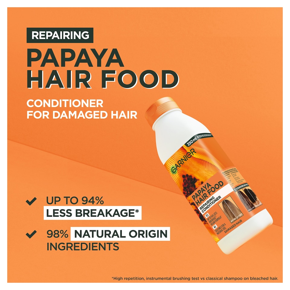 image 1 of Garnier Ultimate Blends Hair Food Papaya Conditioner 350ml