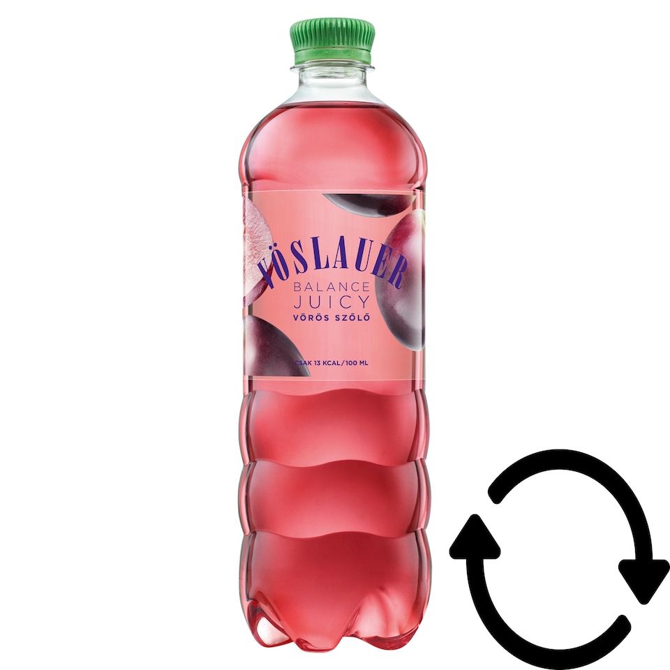 Vöslauer Balance Juicy szőlőízű természetes ásványvíz alapú szénsavas üdítőital 0,75 l