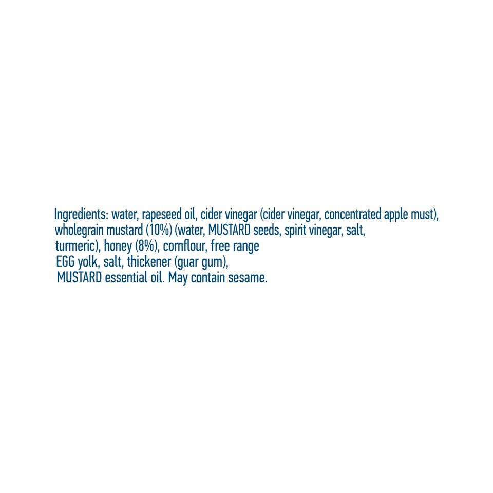 image 1 of Hellmann's Honey Mustard Dressing 210Ml