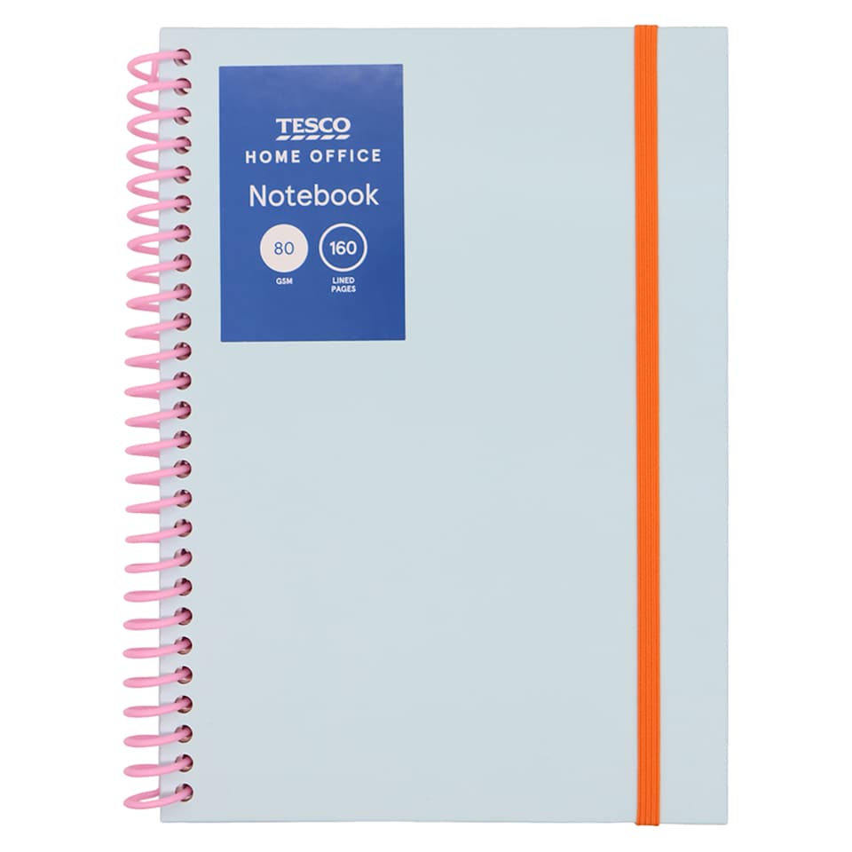 Tesco A5 Blue Wiro Notebook