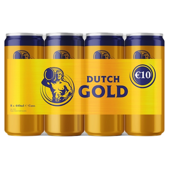 Dutch Gold Beer 8X440ml Tesco Groceries