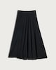 image 4 of F&F A-Line Full Midi Skirt in Black