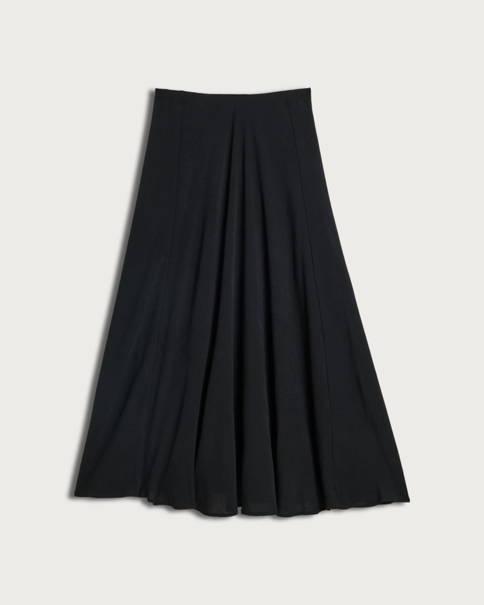 F&F A-Line Full Midi Skirt in Black