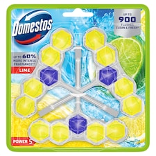 Domestos Power 5 Lime Toilet Refreshment Block 3 x 50 g
