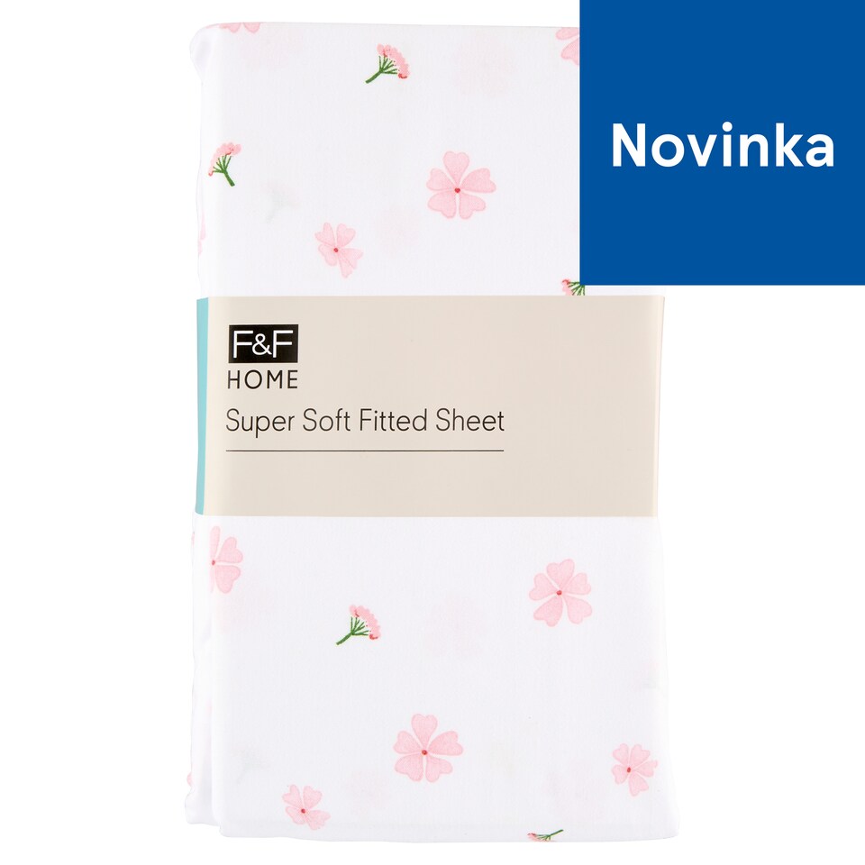 F&F Home Supersoft Flower Sheet 160 x 200 cm