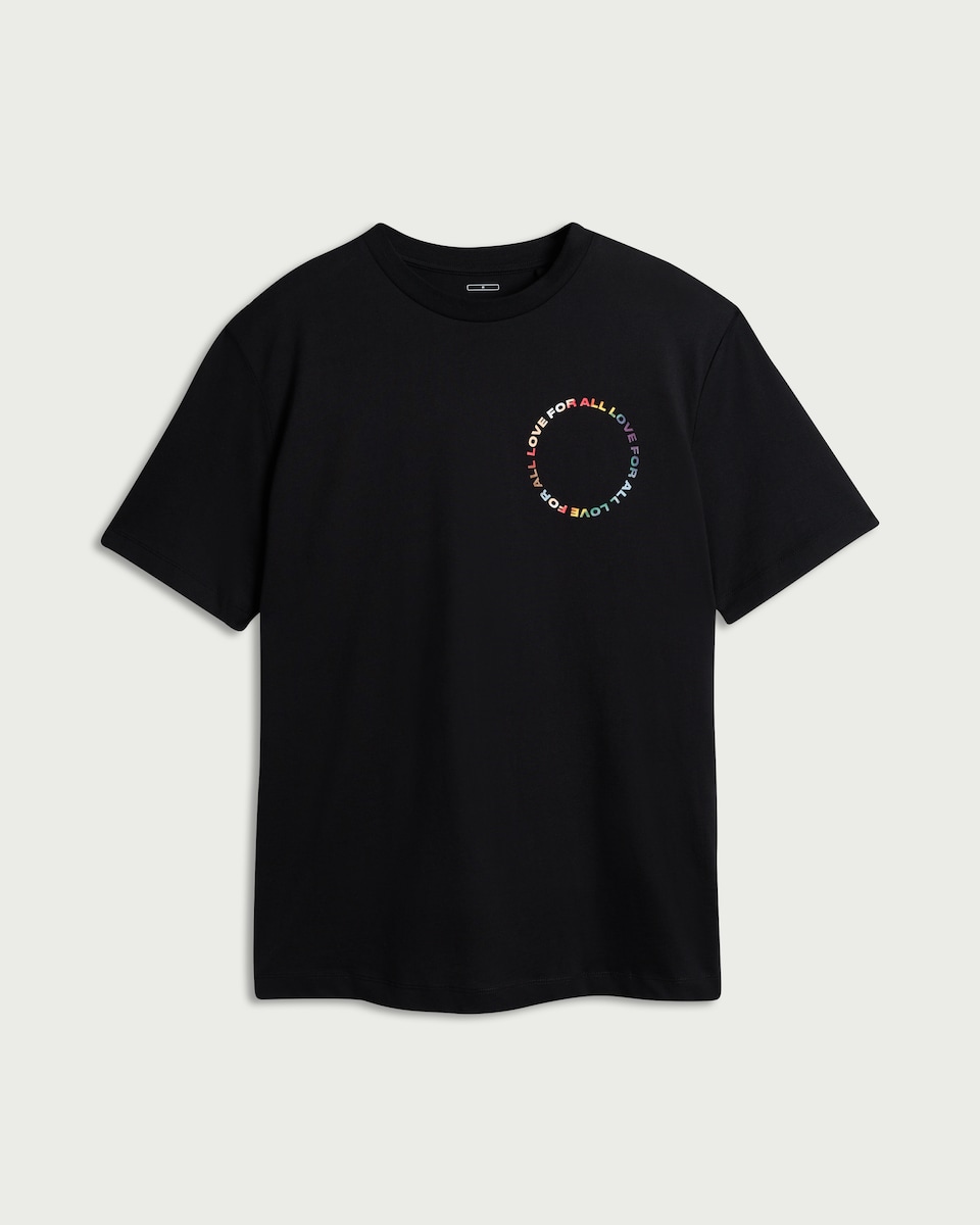 image 1 of F&F Pure Cotton Pride T-Shirt in Black