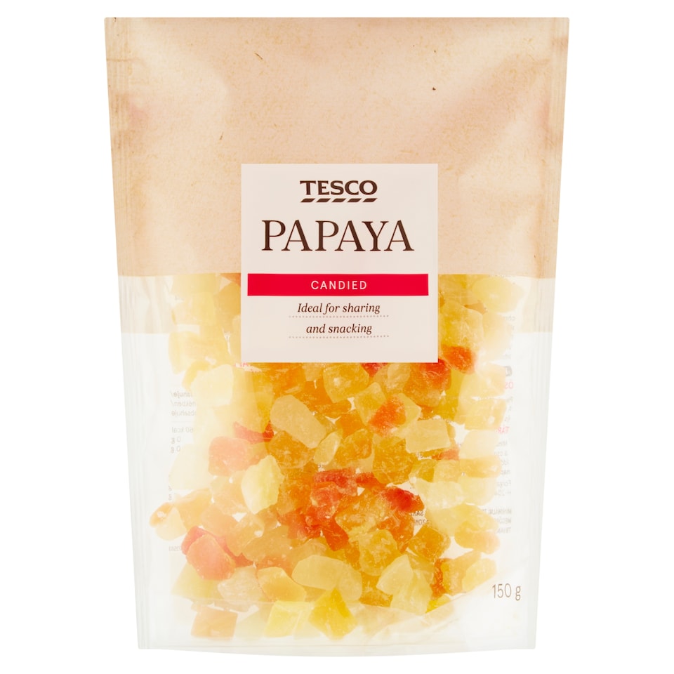 Tesco Candied Papaya 150g