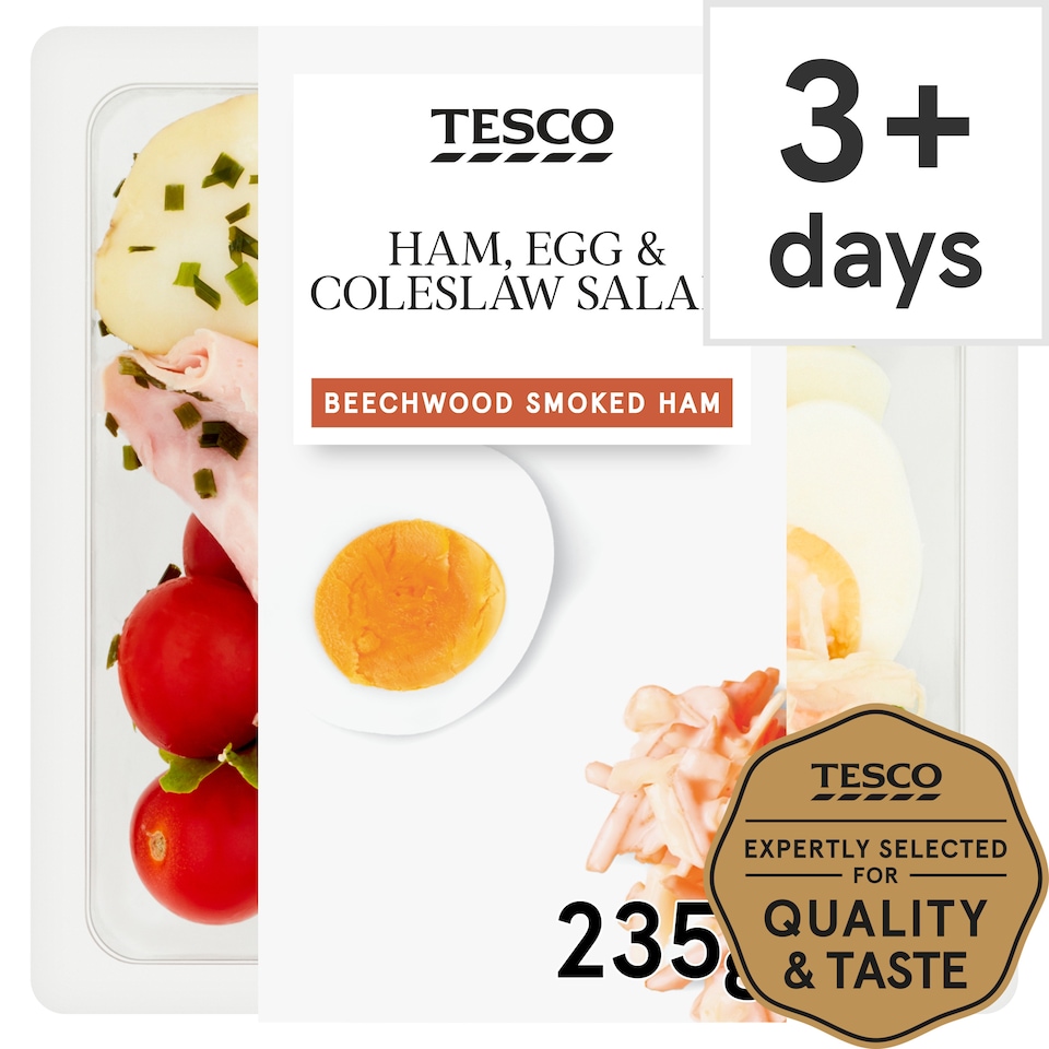 Tesco Ham Egg & Coleslaw Salad 235G