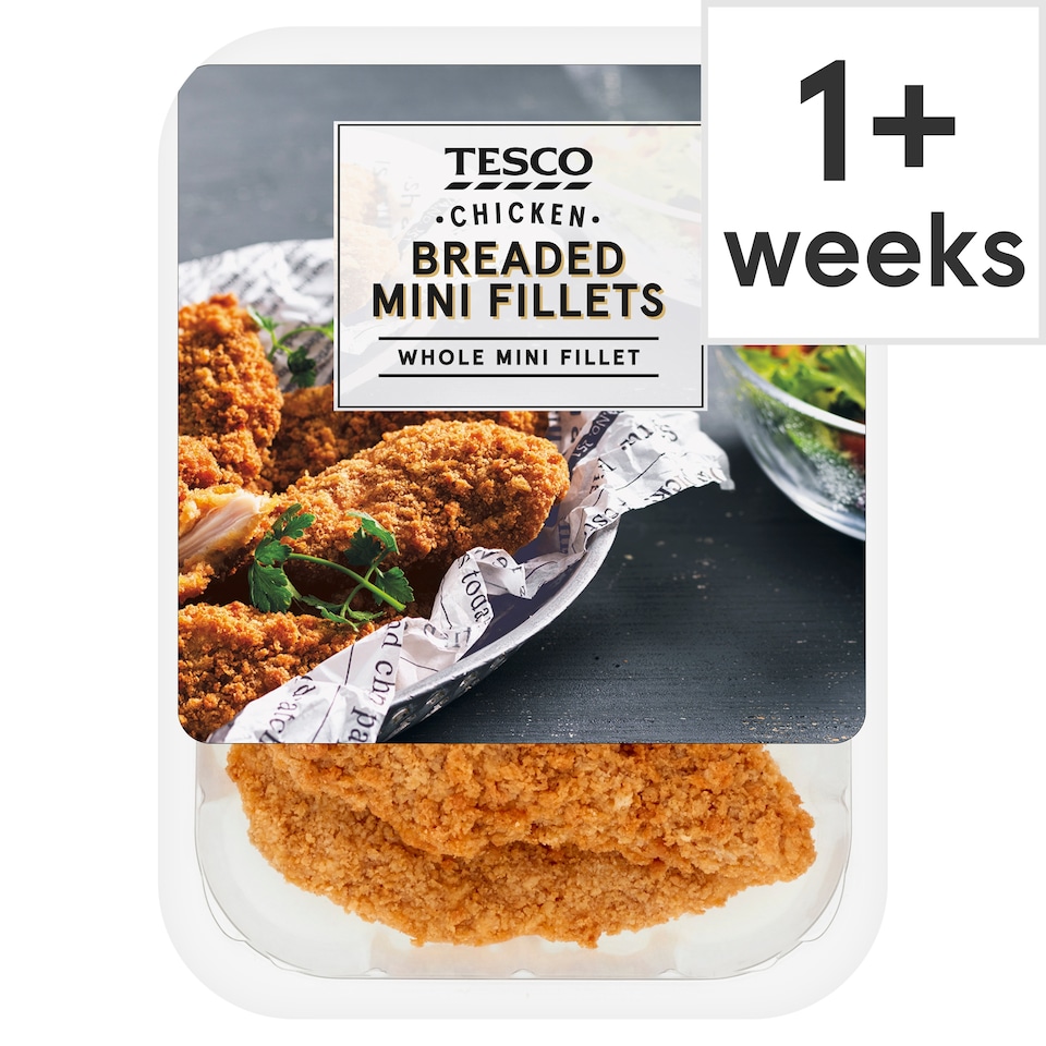 Tesco Breaded Chicken Mini Fillets 305G