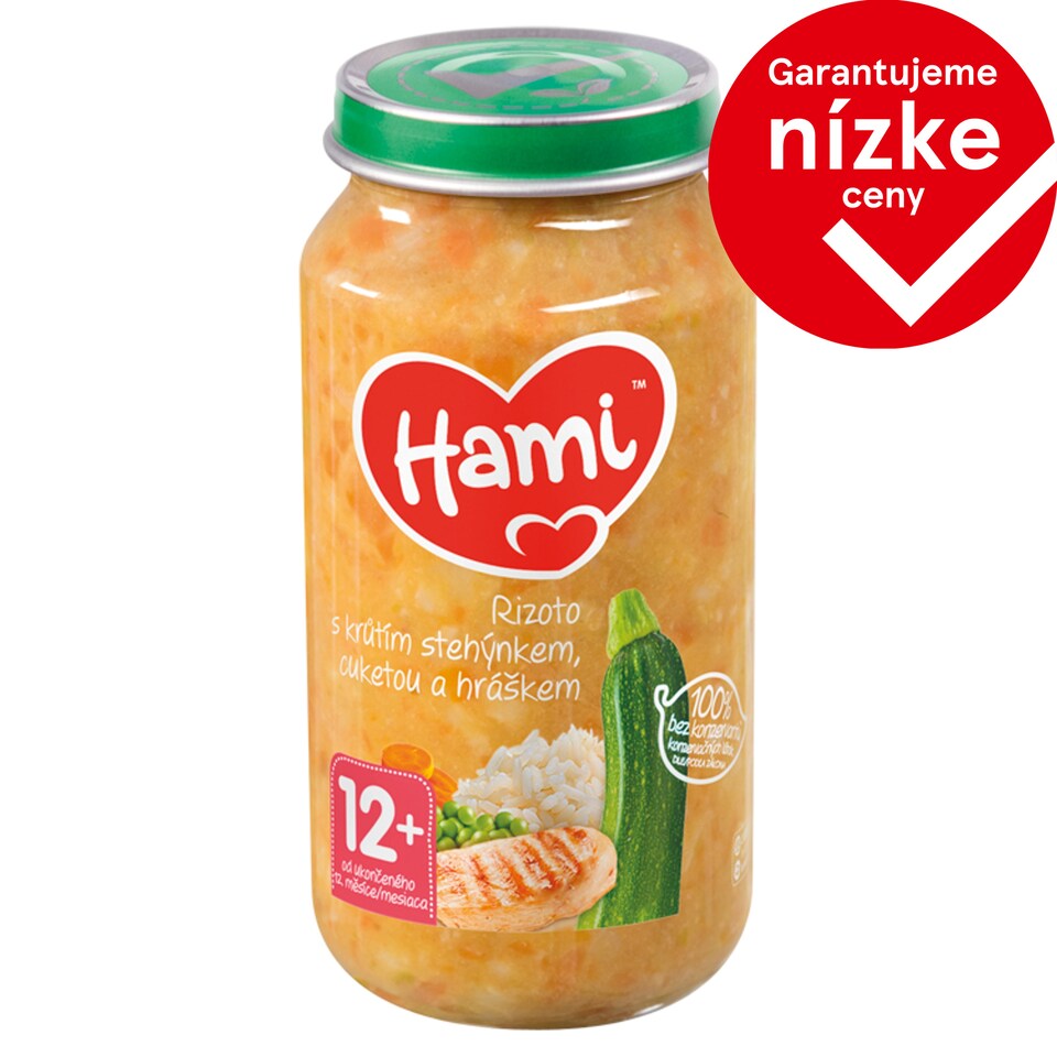 Hami príkrm Rizoto s morčacím stehienkom, cuketou a hráškom 250 g