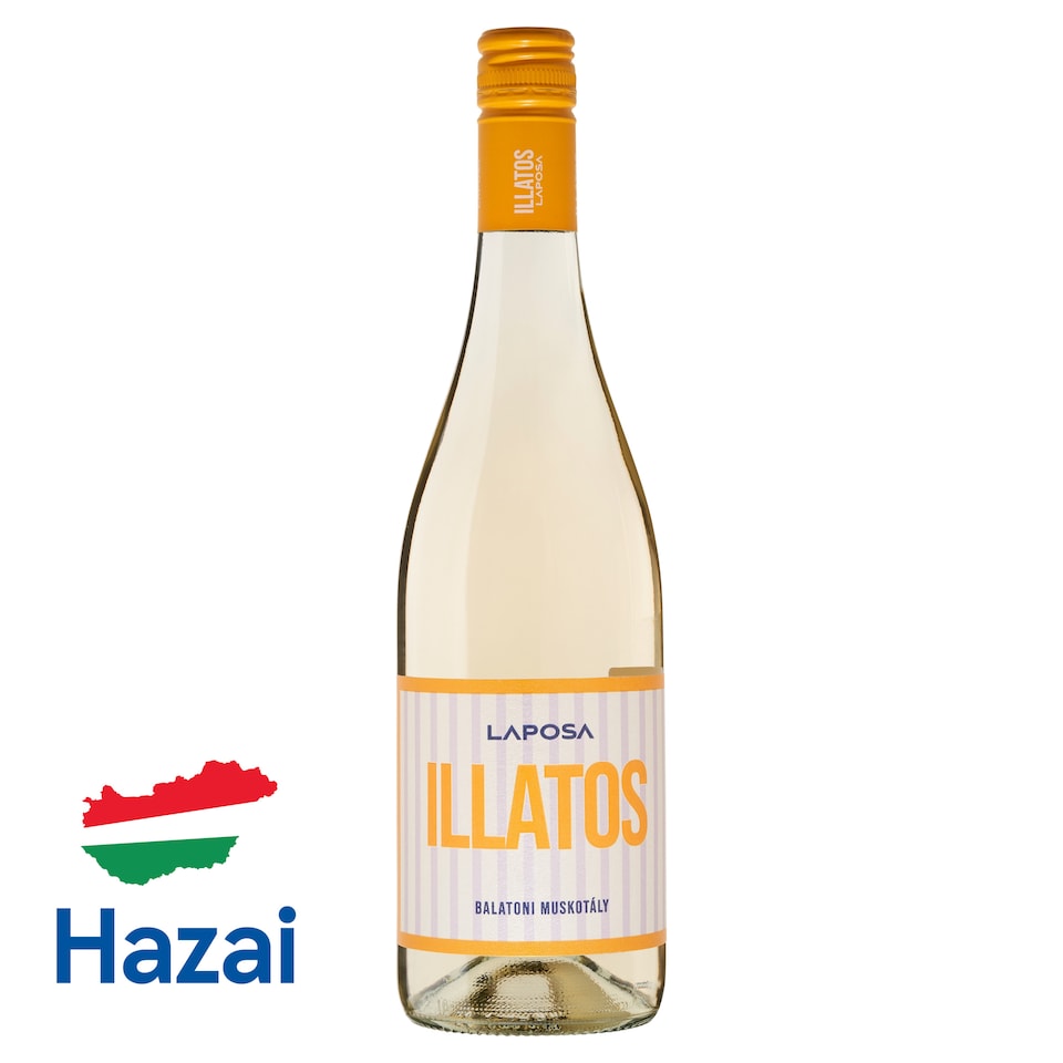 Laposa Illatos Balatoni Muskotály száraz fehérbor 12% 75 cl