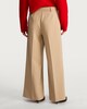 image 4 of The F&F Edit Wide Leg Pleated Trousers in Brown