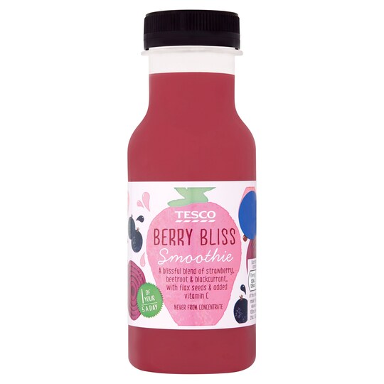 Tesco Berry Bliss Smoothie 250ml Tesco Groceries