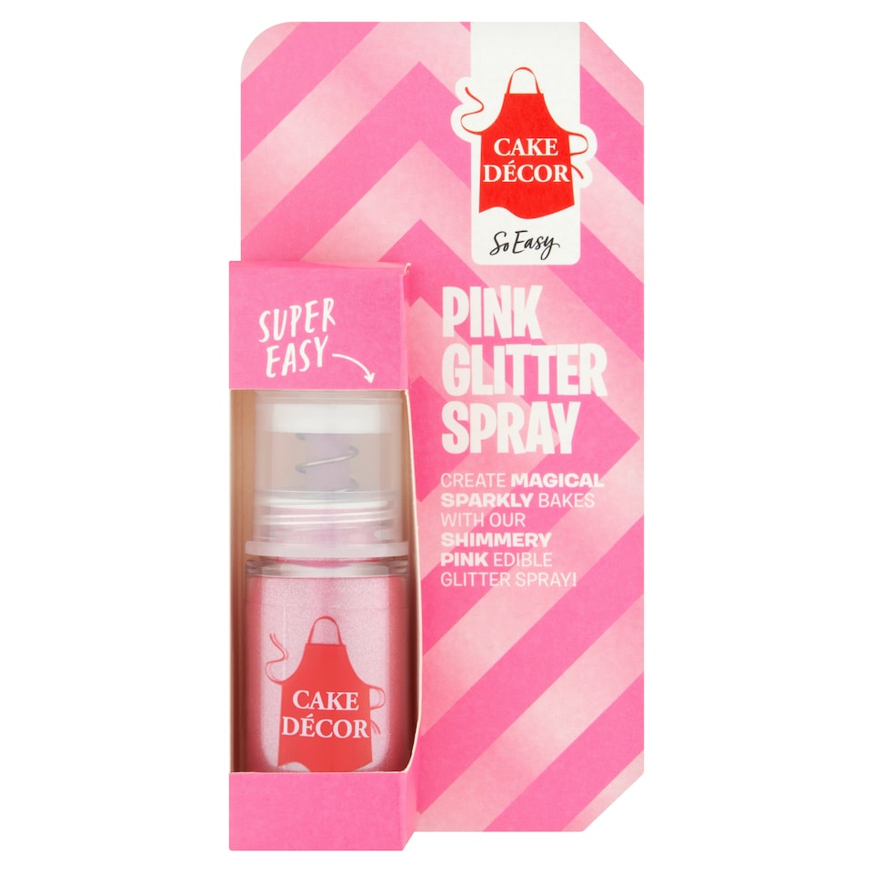 Cake Decor Pink Glitter Spray 4G