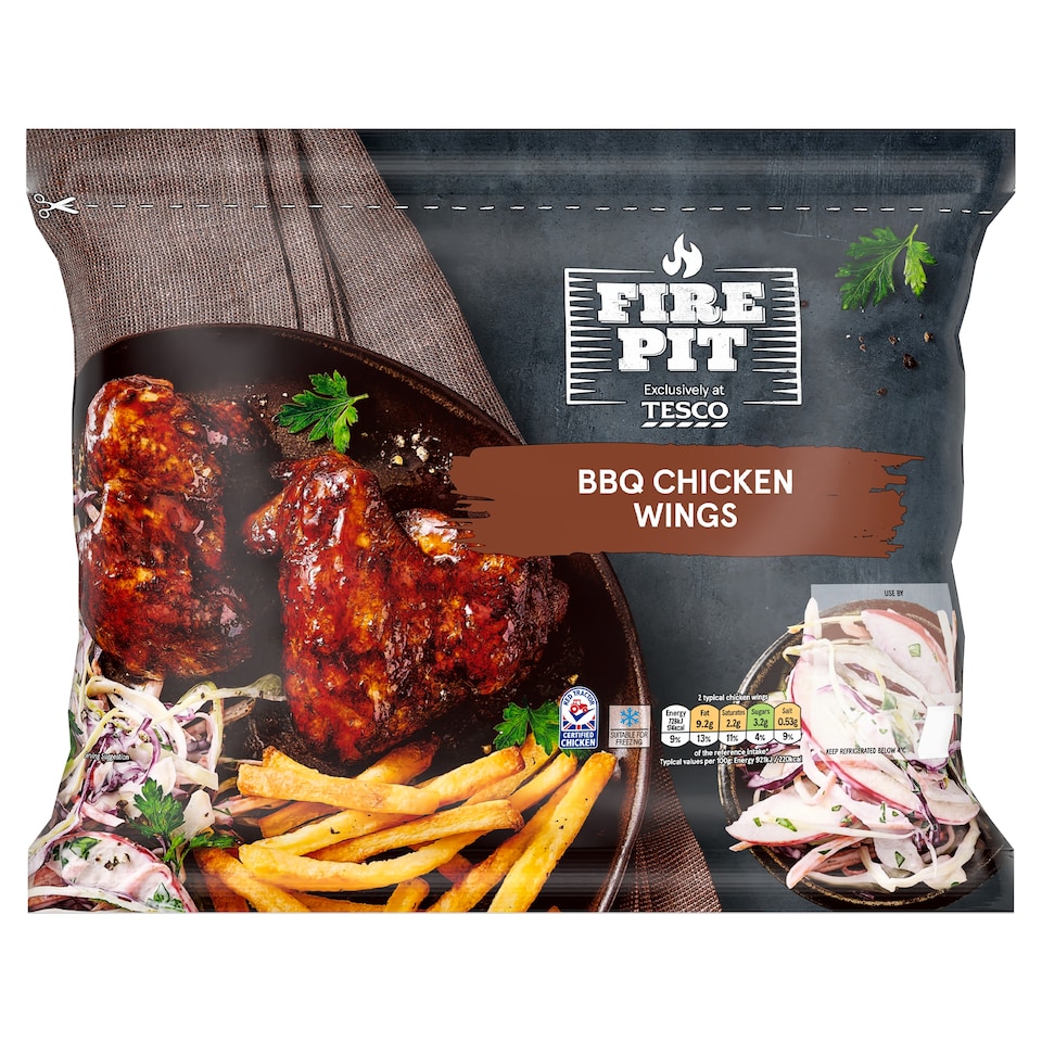 Tesco Fire Pit BBQ Chicken Wings 900g