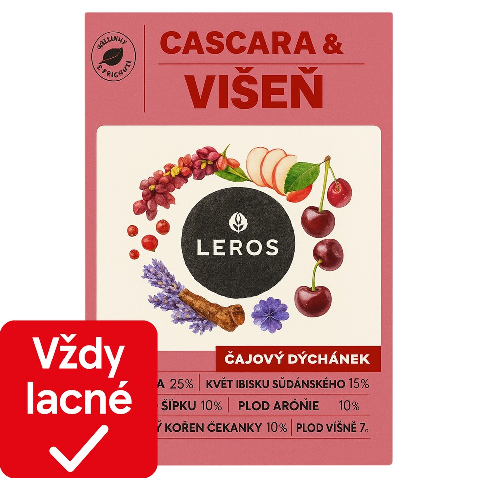 obrázok 1 z Leros Čajový dýchánek Višňa & cascara 20 x 2 g (40 g)