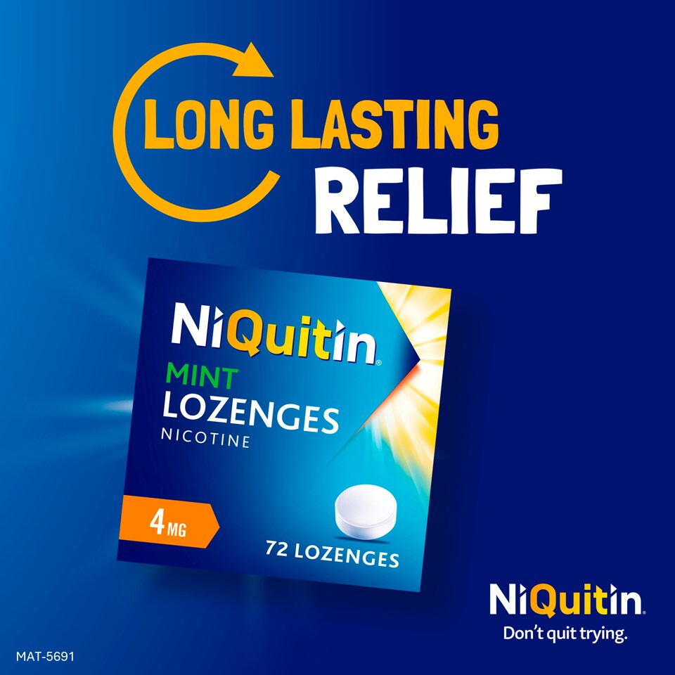 image 1 of NiQuitin Stop Smoking Aid 4mg Nicotine Lozenges - Mint 72s
