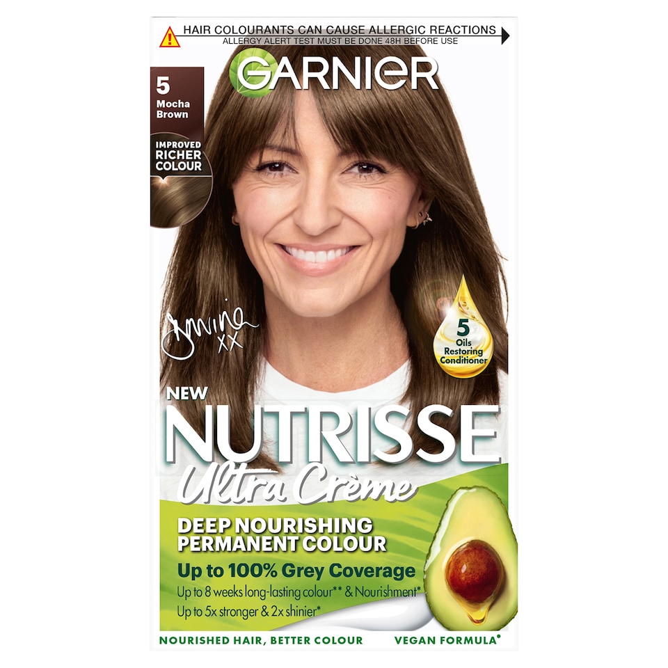 image 1 of Garnier Nutrisse 5 Mocha Brown Permanent Hair Dye