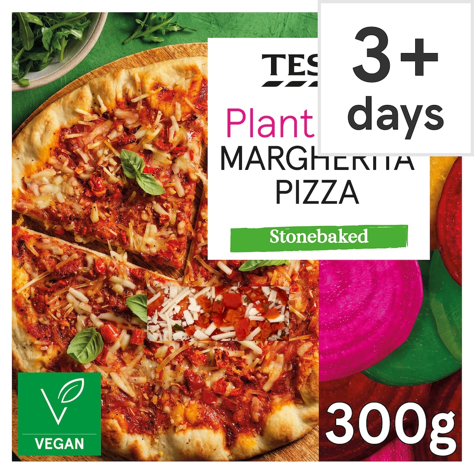 Tesco Plant Chef Stonebaked Margherita Pizza 300g