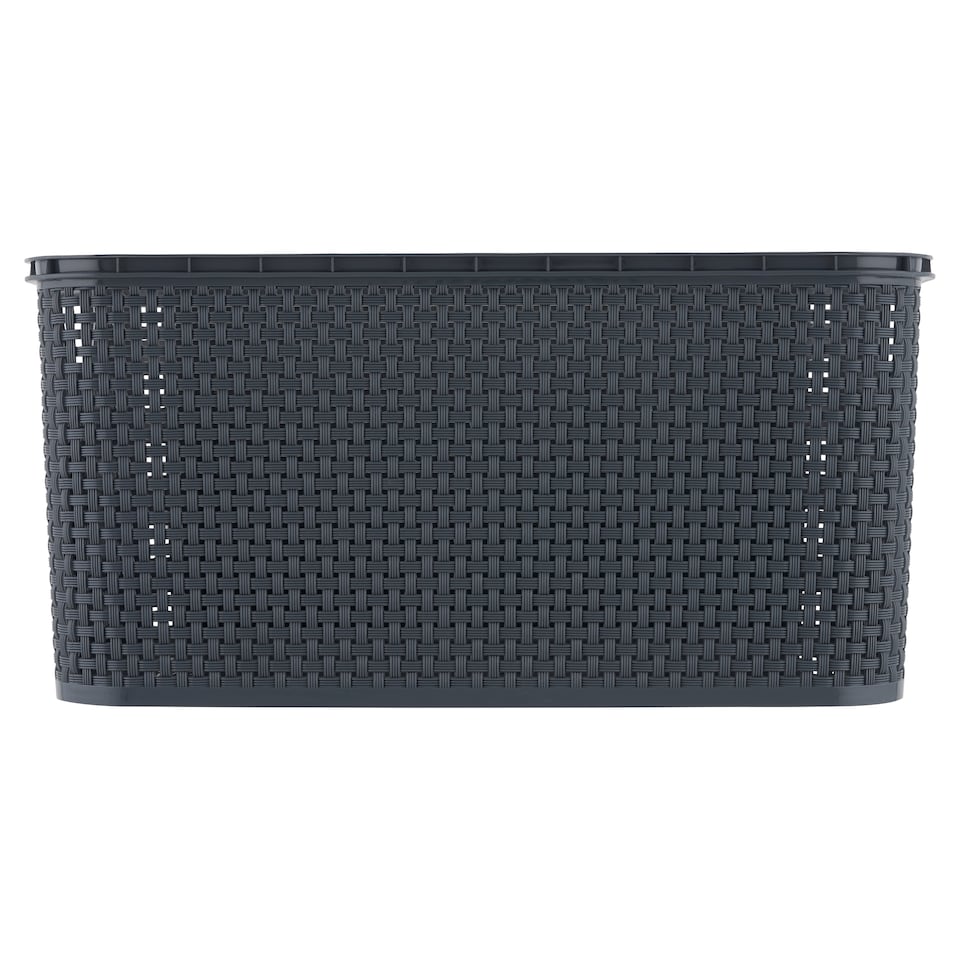 BranQ antracit rattanhatású kosár 19 l