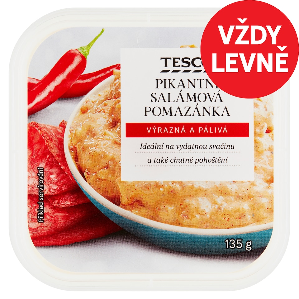 Tesco Spicy Salami Spread 135g