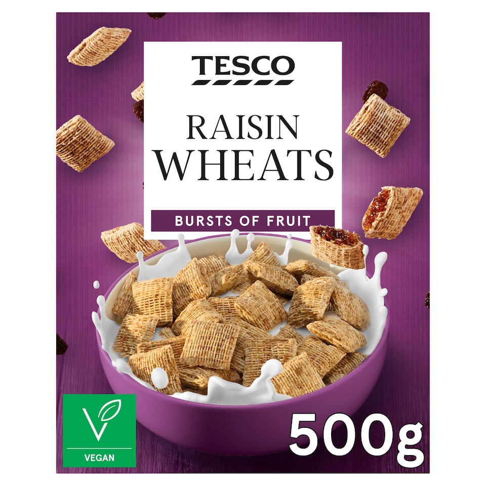 Tesco Raisin Wheats Cereal 500G
