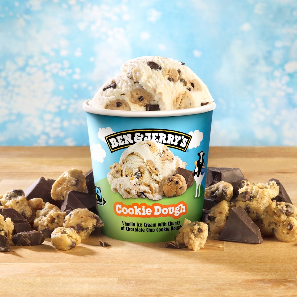 image 1 of Ben & Jerry's Cookie Dough Vanilla Ice Cream Tub 465ml