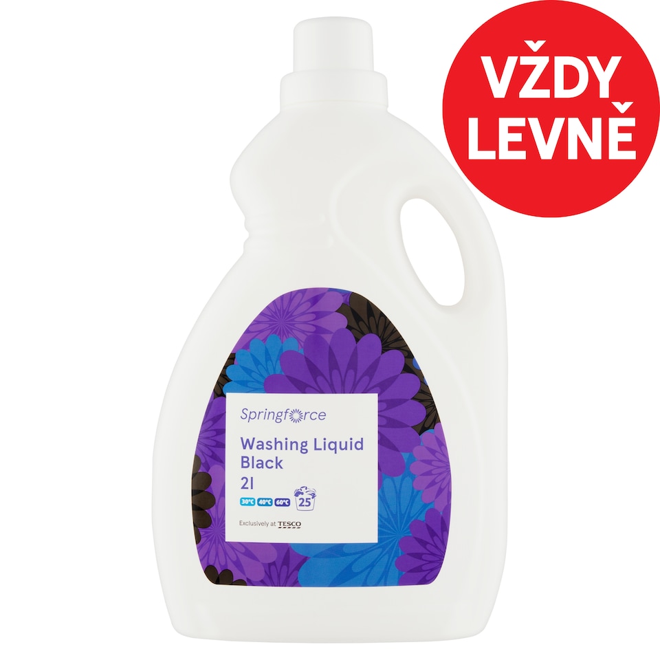 Springforce Tekutý prací prostředek na černé prádlo 25 praní 2l
